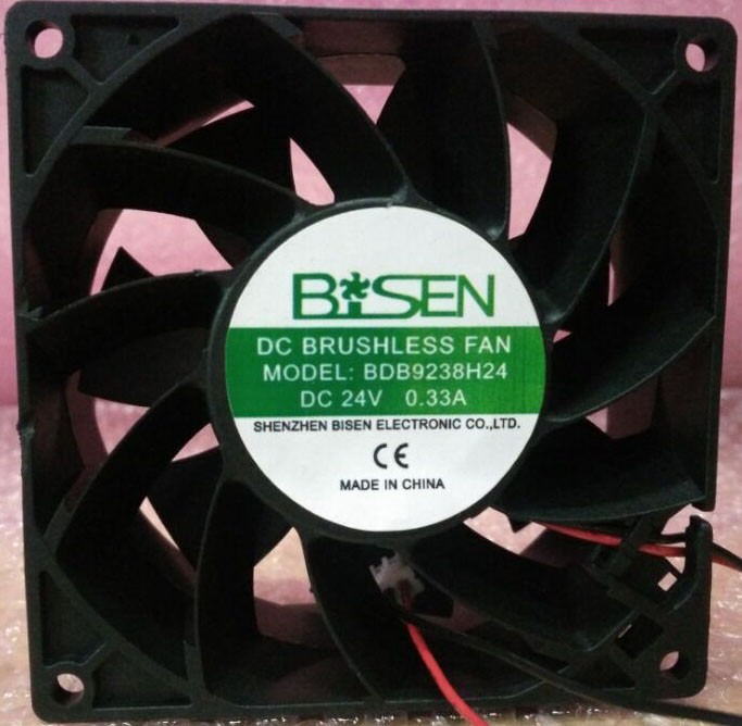 BISEN BDB9238H24 24V 0.33A 2wires Cooling Fan